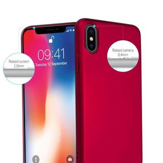 Cadorabo  Hülle für Apple iPhone X / XS Hard Case in Metall Optik 