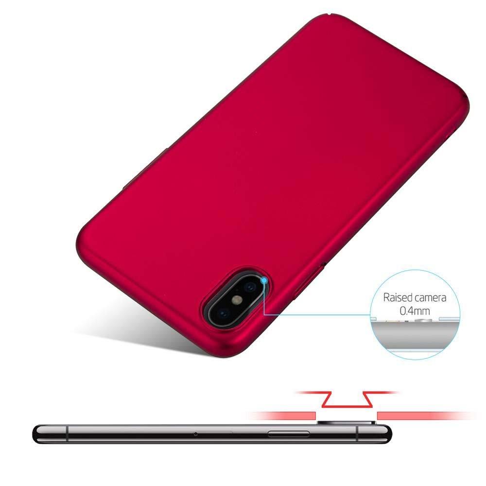 Cadorabo  Hülle für Apple iPhone X / XS Hard Case in Metall Optik 