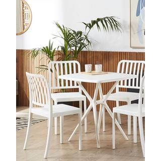 Beliani Lot de 4 chaises en Matière synthétique Moderne SERSALE  