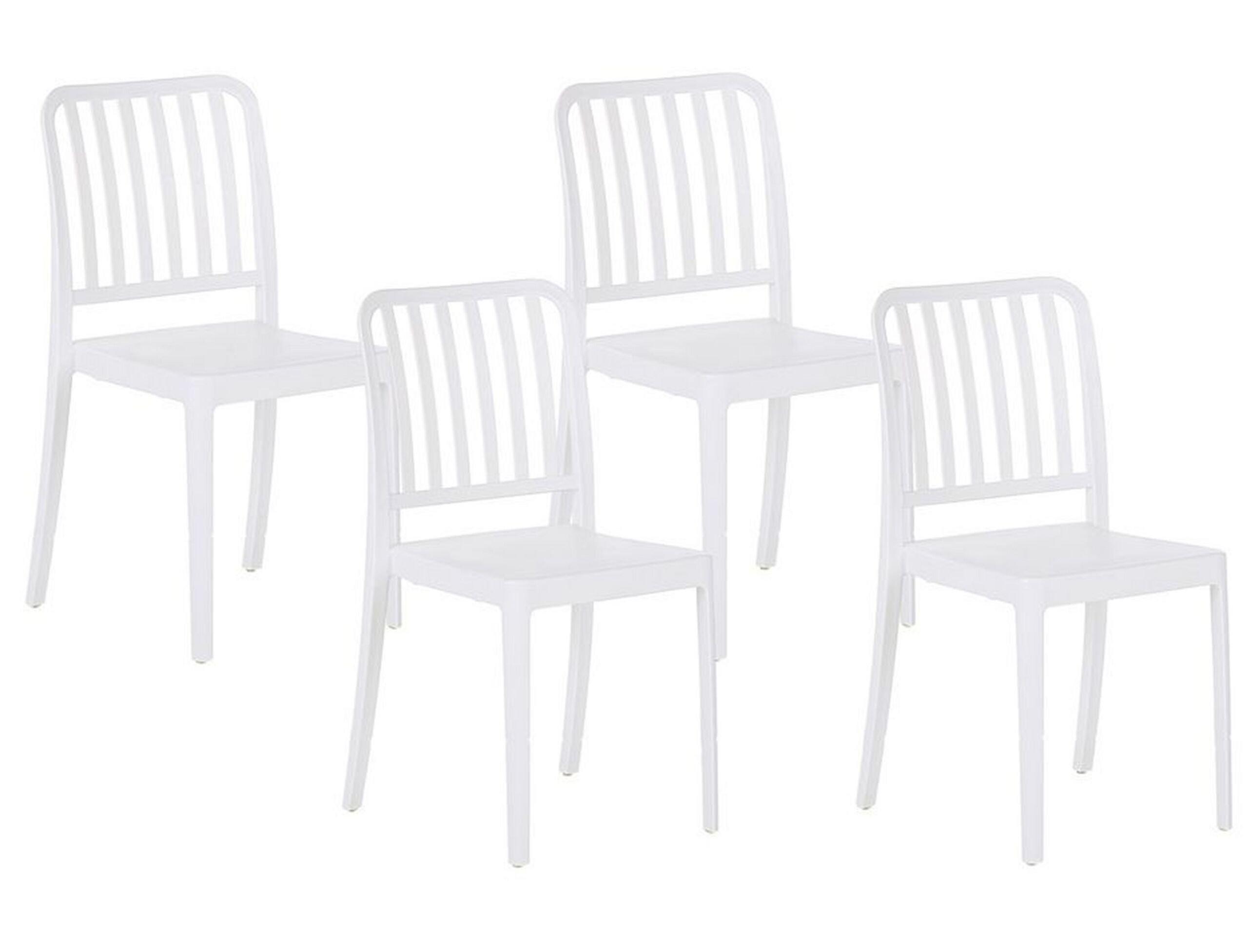 Beliani Lot de 4 chaises en Matière synthétique Moderne SERSALE  