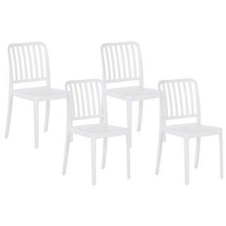 Beliani Lot de 4 chaises en Matière synthétique Moderne SERSALE  