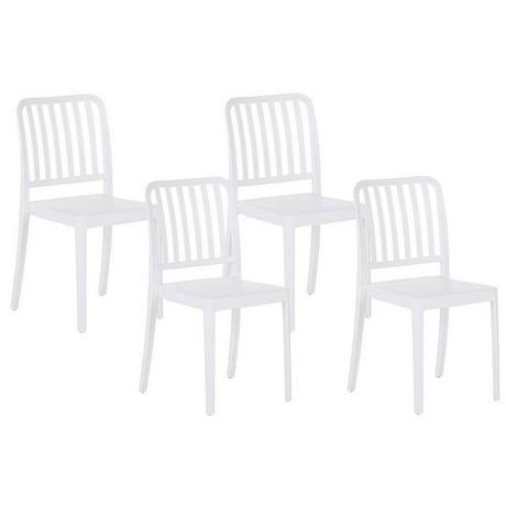 Beliani Lot de 4 chaises en Matière synthétique Moderne SERSALE  