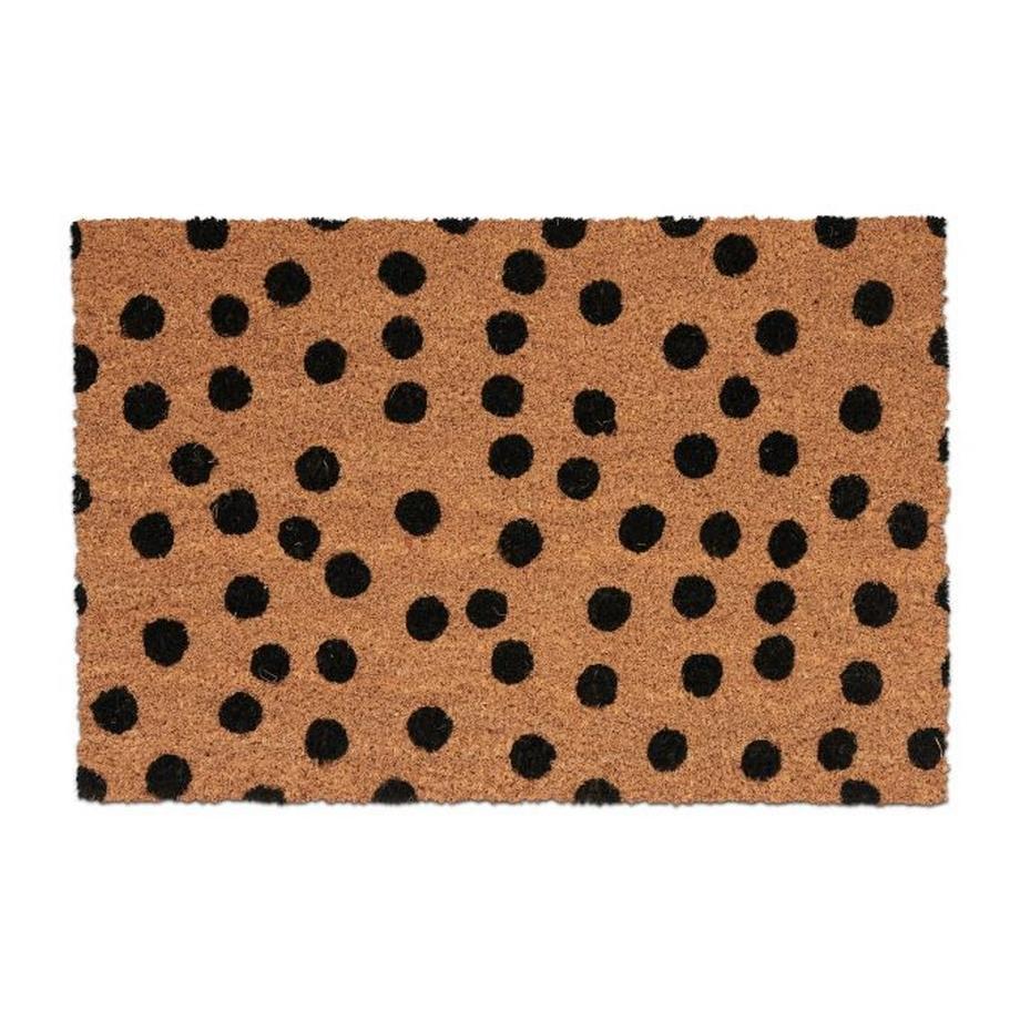 Paillasson en noix de coco à pois