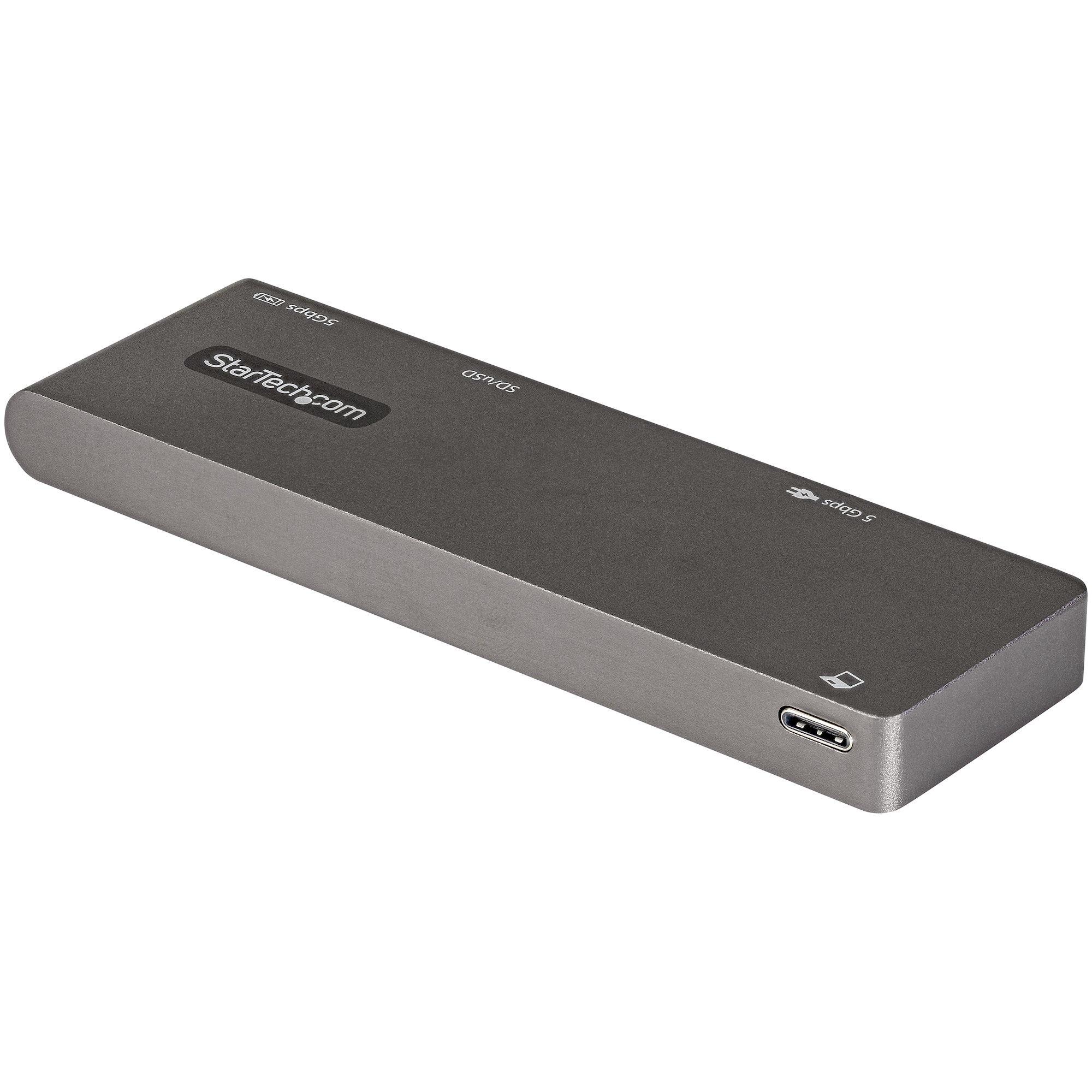 Image of StarTech.com USB-C Multiport Adapter für MacBook ProAir - USB-C auf 4K HDMI, 100W Power Delivery Pass-through, SDMicroSD, 2 Port USB 3.0 Hub - Portable USB-C Mini Dock