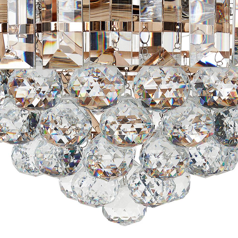 Beliani Lampadario en Cristallo Glamour ACHEIRO L  