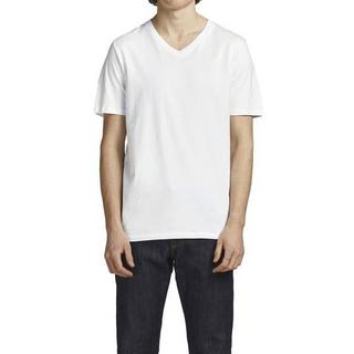 JACK & JONES  T-shirt  Paquet de 2 Confortable à porter-JACBASIC V-NECK TEE 2PK 