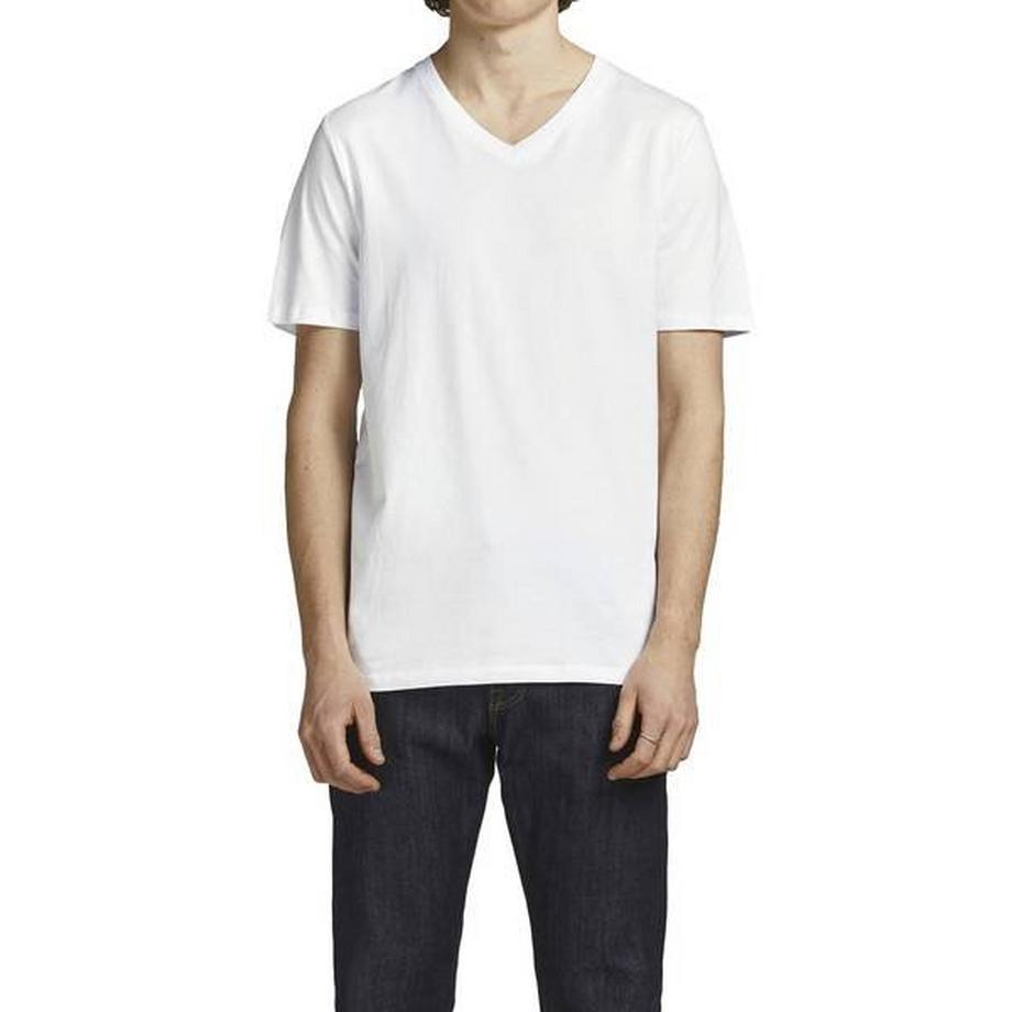 JACK & JONES JACBASIC T-Shirt Scollo a V Confezione da 2  