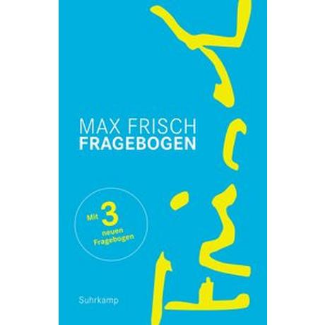 Fragebogen Frisch, Max; Amslinger, Tobias (Hrsg.); Strässle, Thomas (Hrsg.) Gebundene Ausgabe 