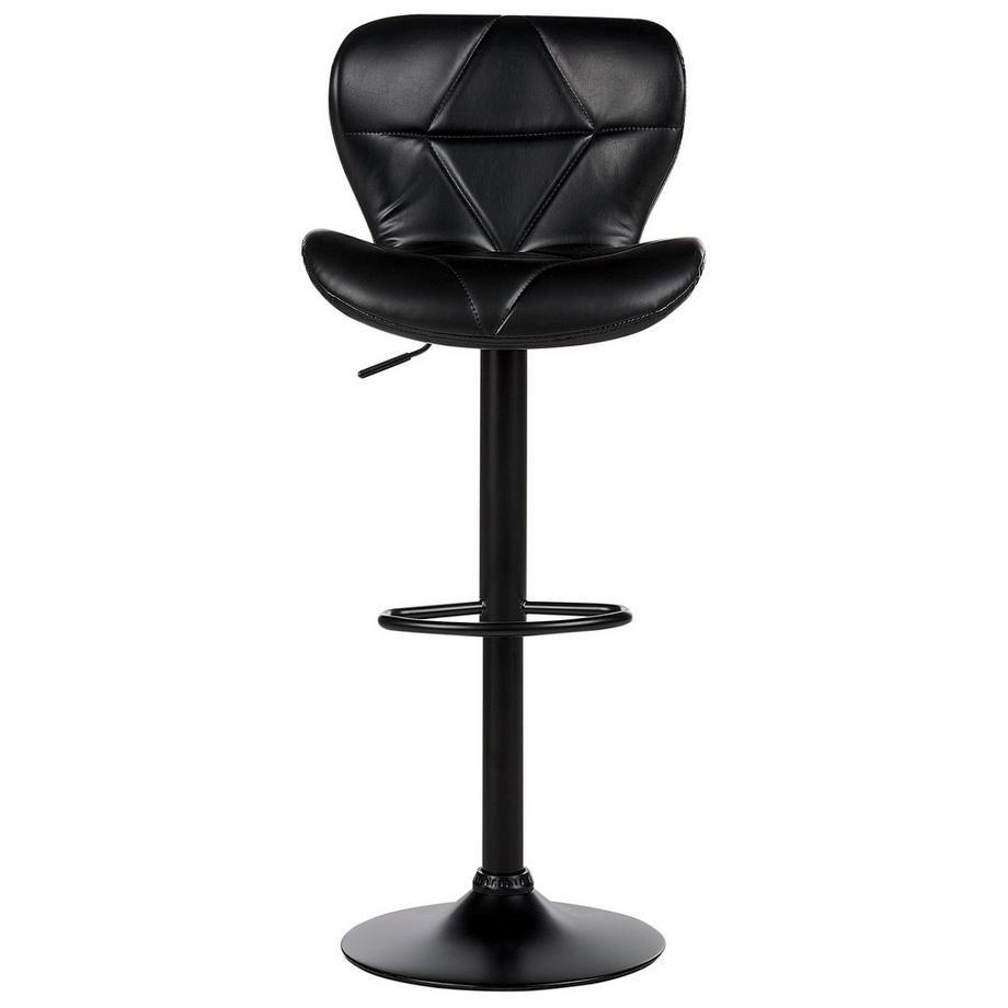 Beliani Set mit 2 Barstühlen aus Kunstleder Retro VALETTA  