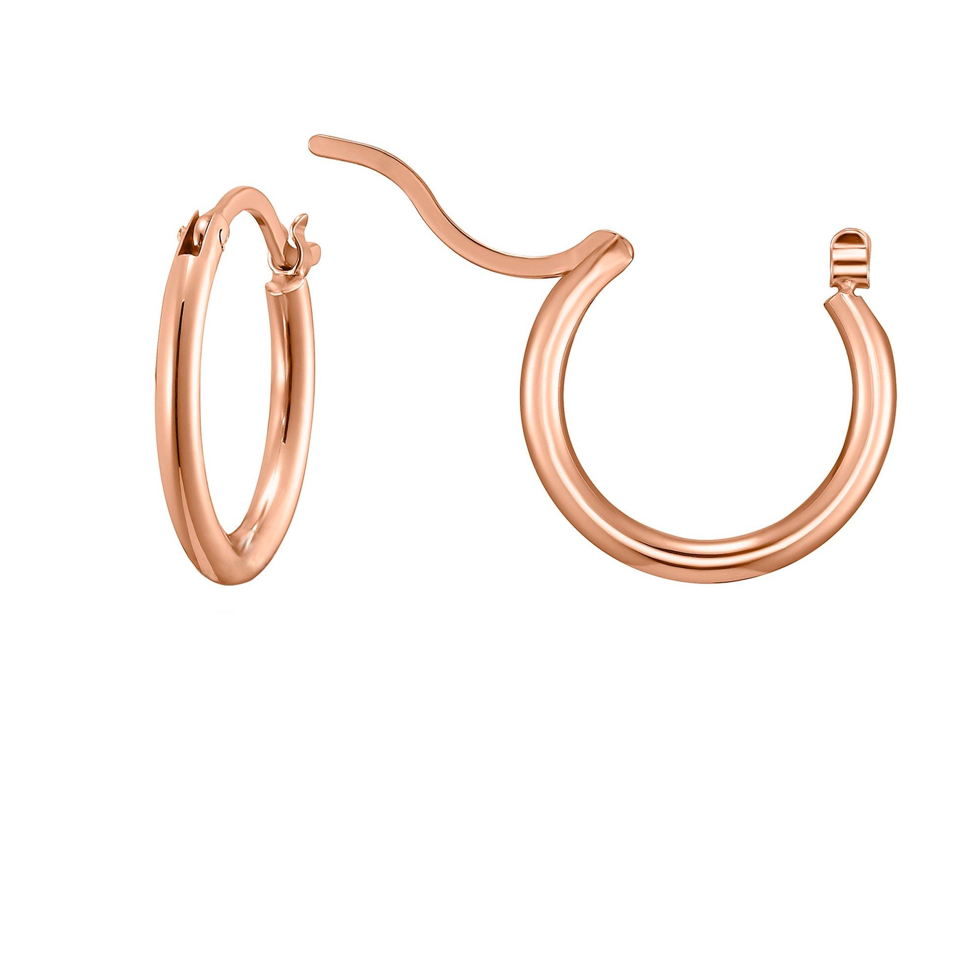 Image of Creole Rose Goldfarben 20mm Damen Goldrosa 20mm