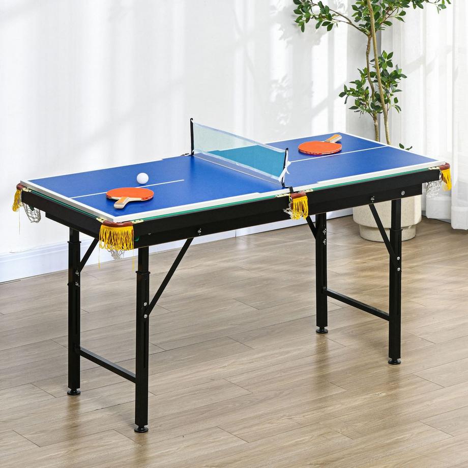 Northio  Multigame Spieletisch 2In1 Multifunktionstisch Tischtennis Billard Zubehör Kinder Jugendliche Erwachsene Stahl 140X63X60-80Cm Grün 