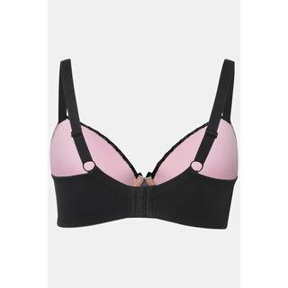 Ulla Popken  Reggiseno con quadri vellutati, ferretto, coppe morbide, mesh e coppa B-E 