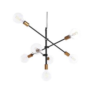 Beliani Lampe suspension en Métal Moderne CREMERA  