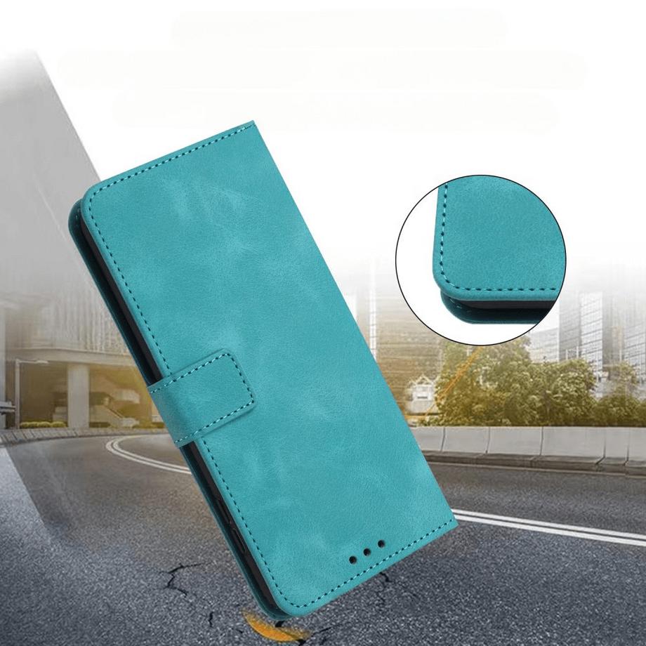 Cover-Discount  Galaxy A26 5G - Custodia in pelle scamosciata dal design vintage 