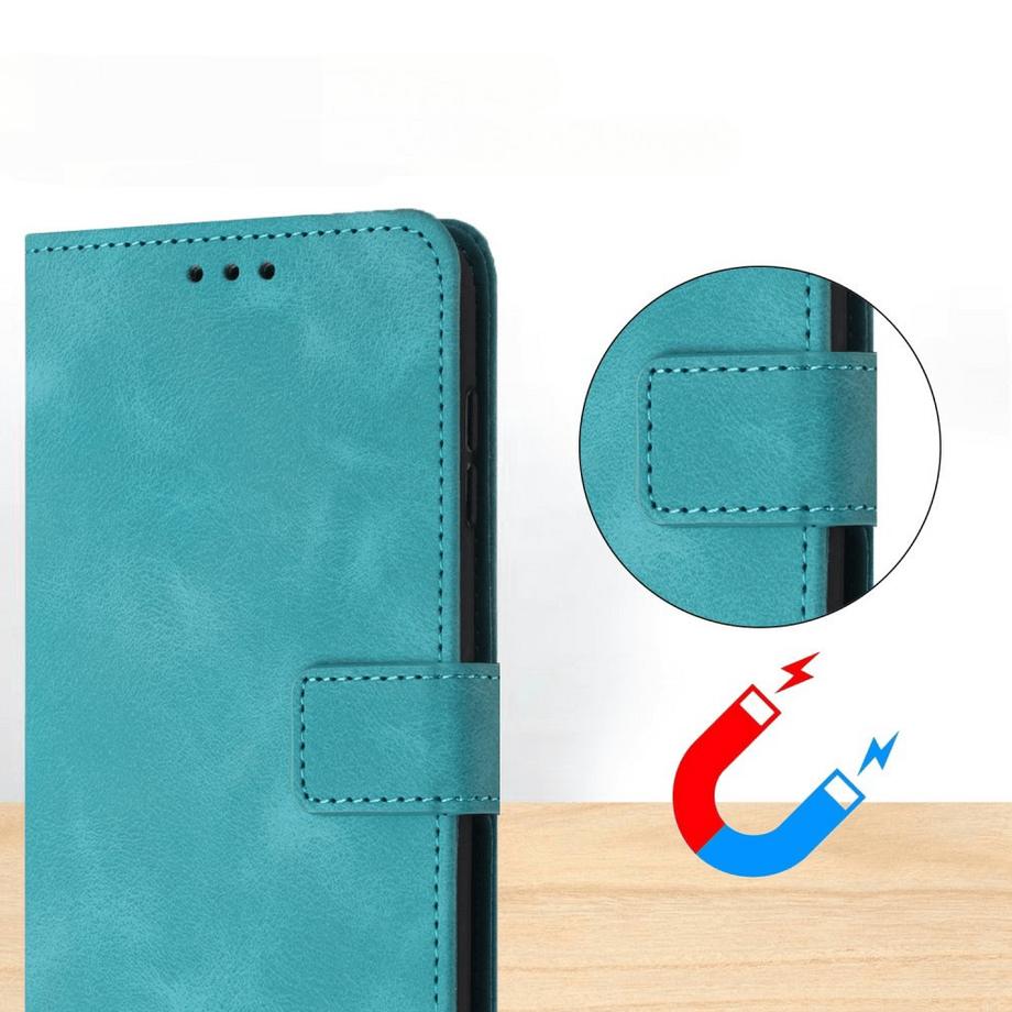 Cover-Discount  Galaxy A26 5G - Custodia in pelle scamosciata dal design vintage 