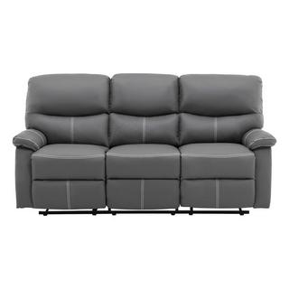 Vente-unique Couchgarnitur Relax 3+2+1 - Kunstleder - Grau - CANBY  