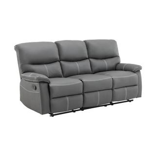 Vente-unique Couchgarnitur Relax 3+2+1 - Kunstleder - Grau - CANBY  