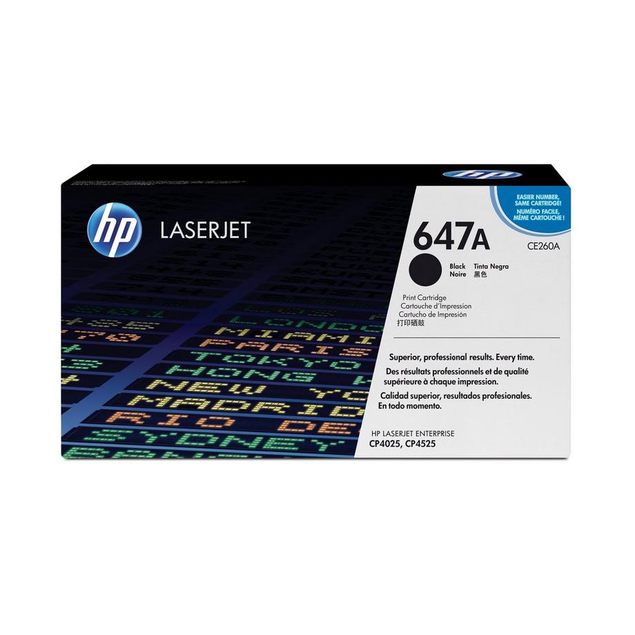 HEWLETT PACKARD  HP Toner-Modul 647A schwarz CE260A Color LJ CP4025 8500 Seiten 