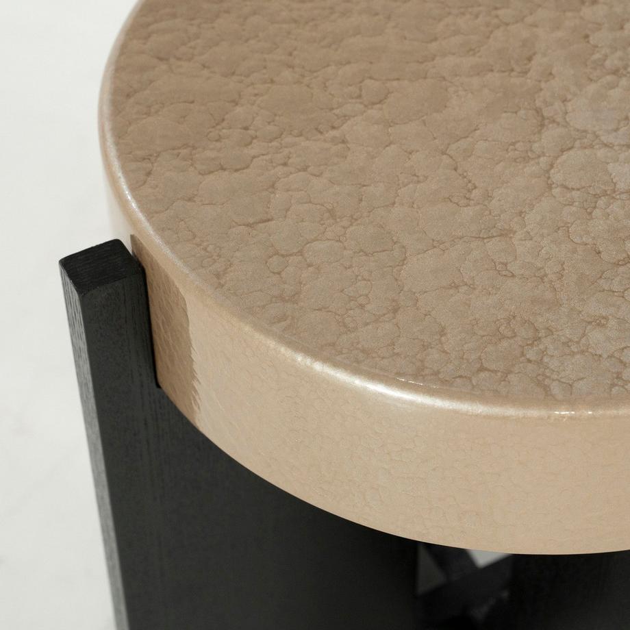 mutoni Table d'appoint Juliet beige 40  