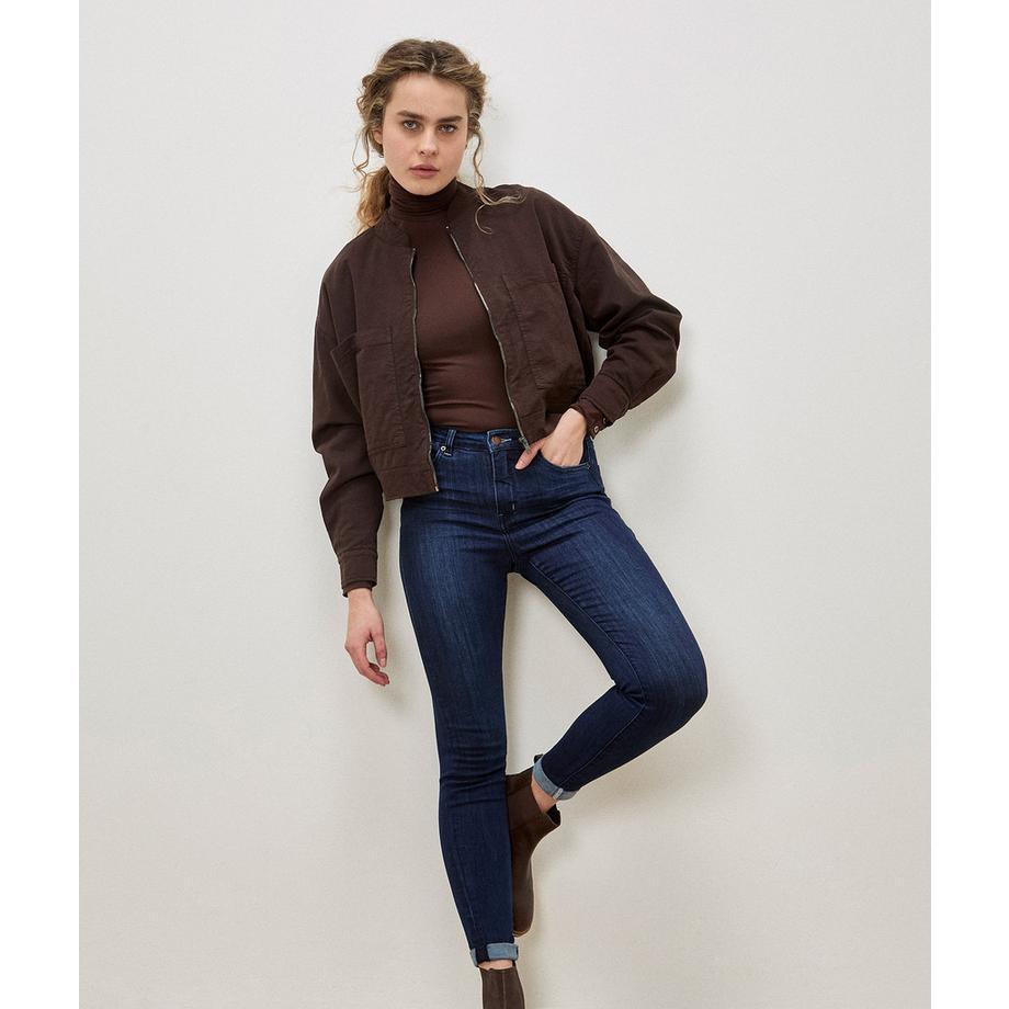 Jean skinny délavé foncé Sienna