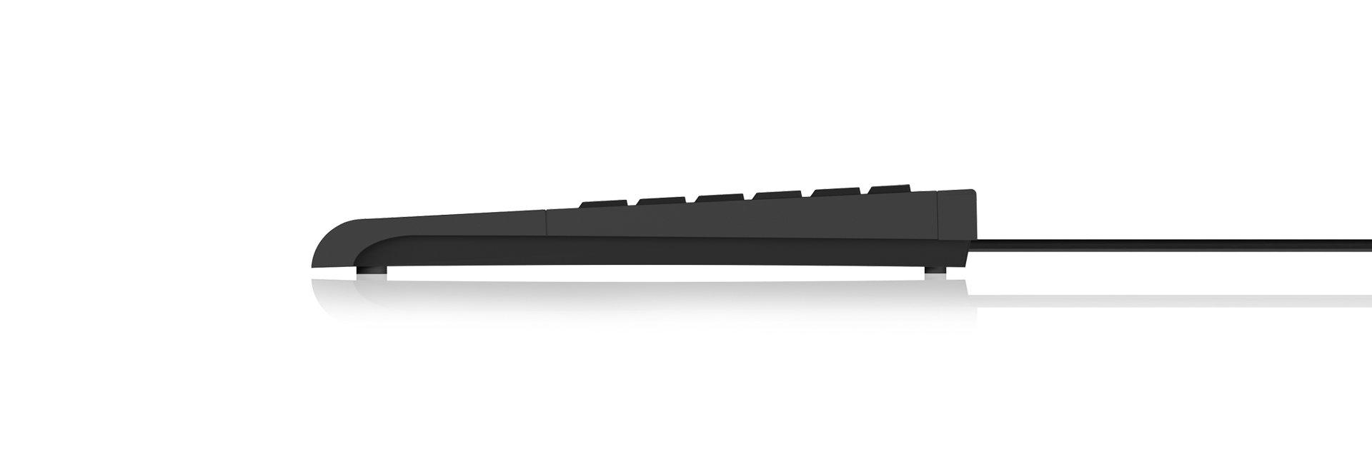 KeySonic  ACK-3410 clavier USB QWERTZ Allemand Noir 