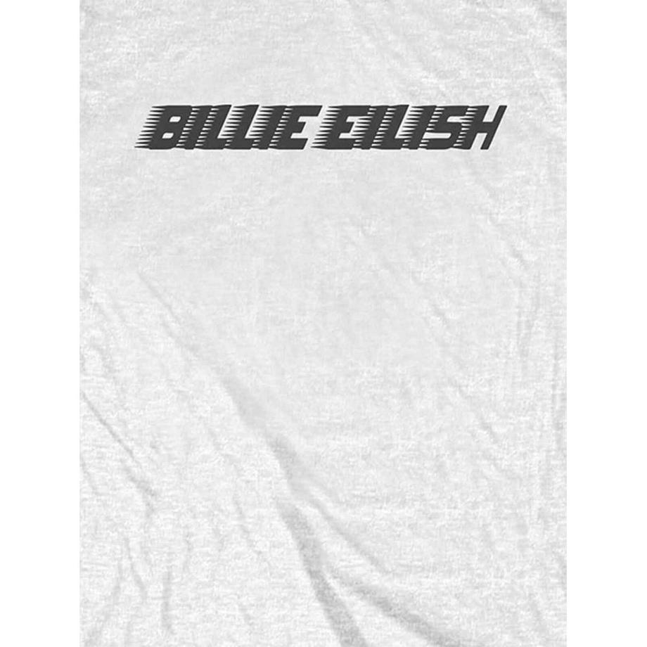 Billie Eilish T-Shirt Logo con Stampa sulla Manica  