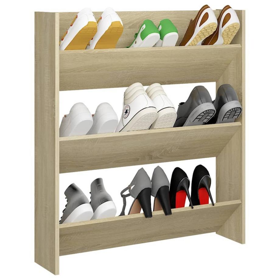 VidaXL Wand-schuhschrank holzwerkstoff  