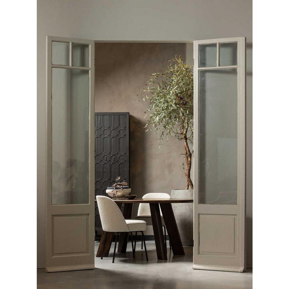 mutoni Chaise de salle à manger Vogue Bouclé nature  