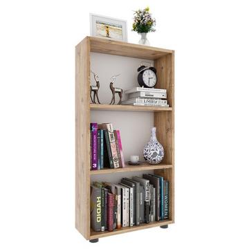 Holz Aufbewahrung Stand Regal Bücherregal Deko Bücher Standregal Bulas 3 Fächer