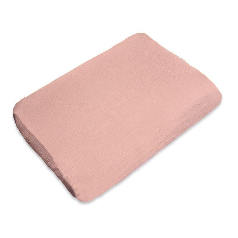 Image of Wickelauflagenbezug Aus Bio-baumwolle Rosa Unisex Rosa 70 CM