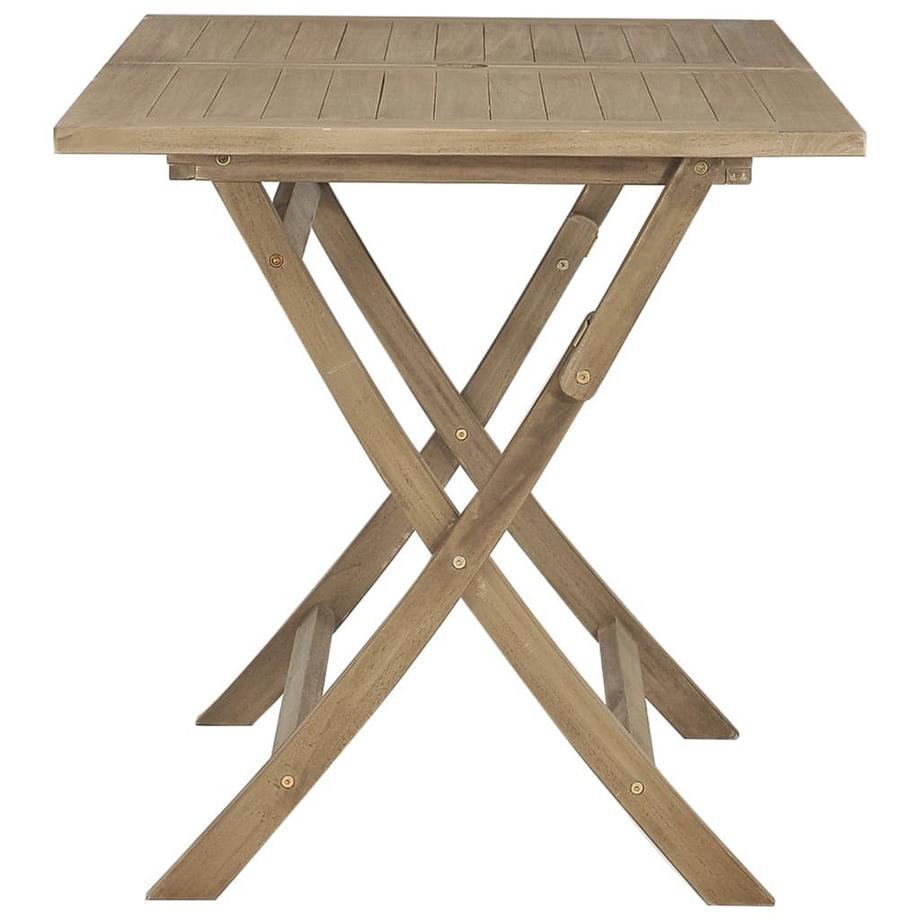 VidaXL Table de jardin pliante bois  