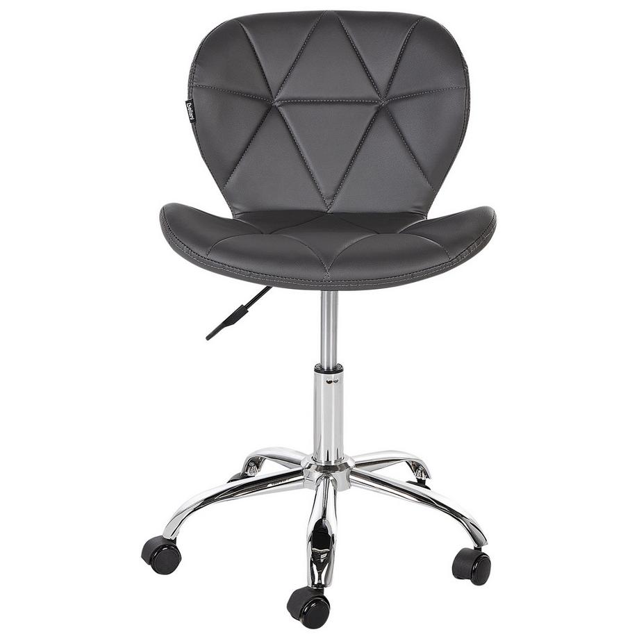 Beliani Chaise de bureau en Cuir PU Rétro VALETTA  