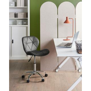 Beliani Chaise de bureau en Cuir PU Rétro VALETTA  