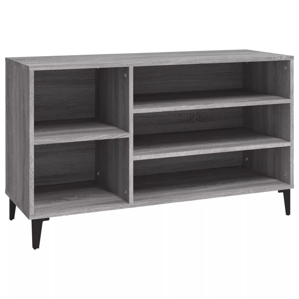 VidaXL - Armoire à chaussures bois d'ingénierie, One Size, Gris