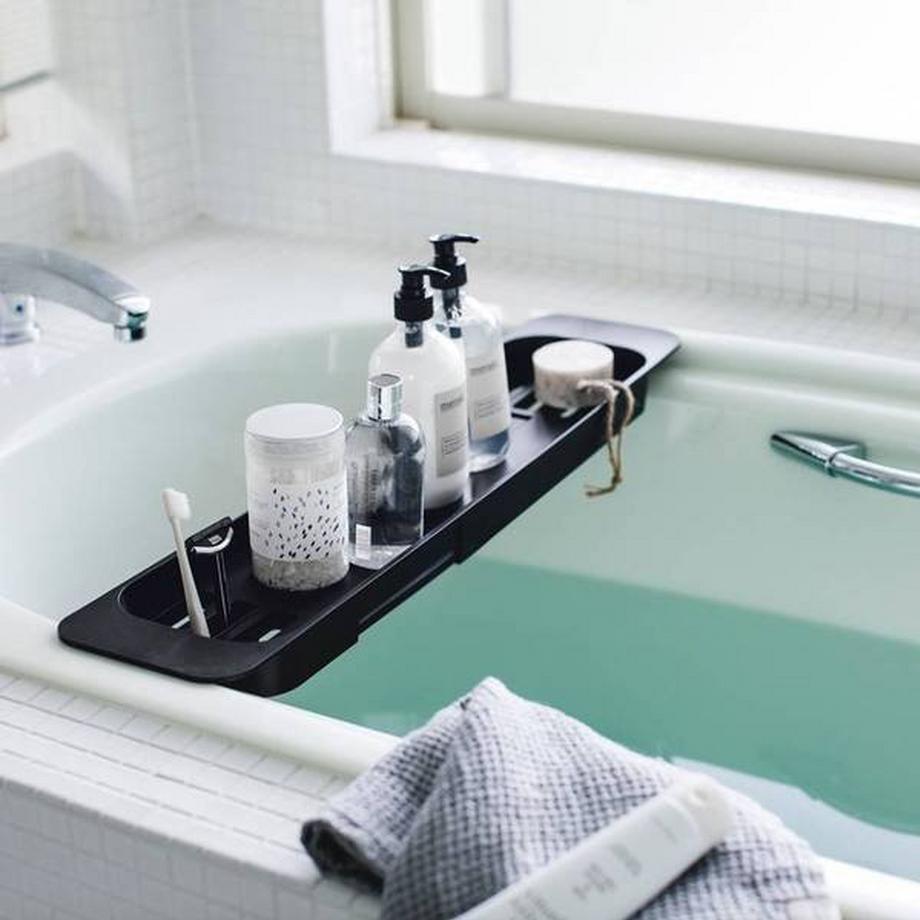 Yamazaki  Ausziehbares Badregal TOWER  für die Badewanne 