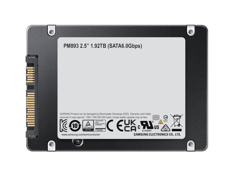 SAMSUNG  PM893 2.5" 480 GB Serial ATA III V-NAND TLC 