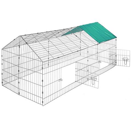 Tectake  Enclos pour rongeurs 180 x 75 x 75 cm 