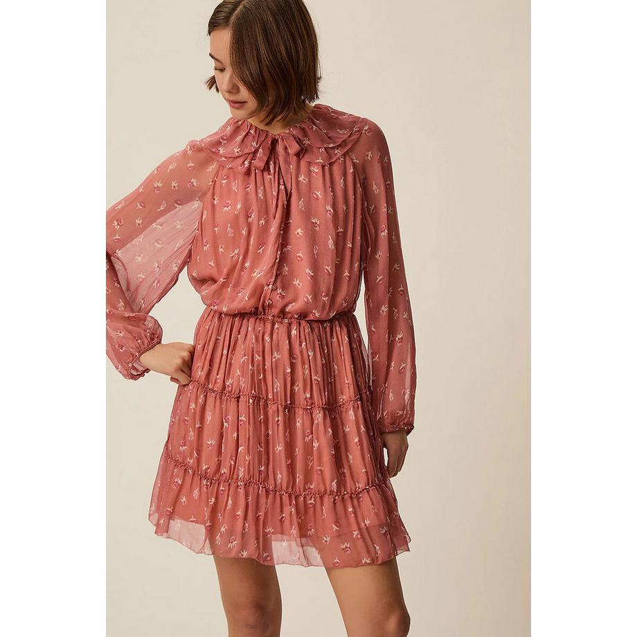 Kurzes Volantkleid VELMA mit Blumenprint