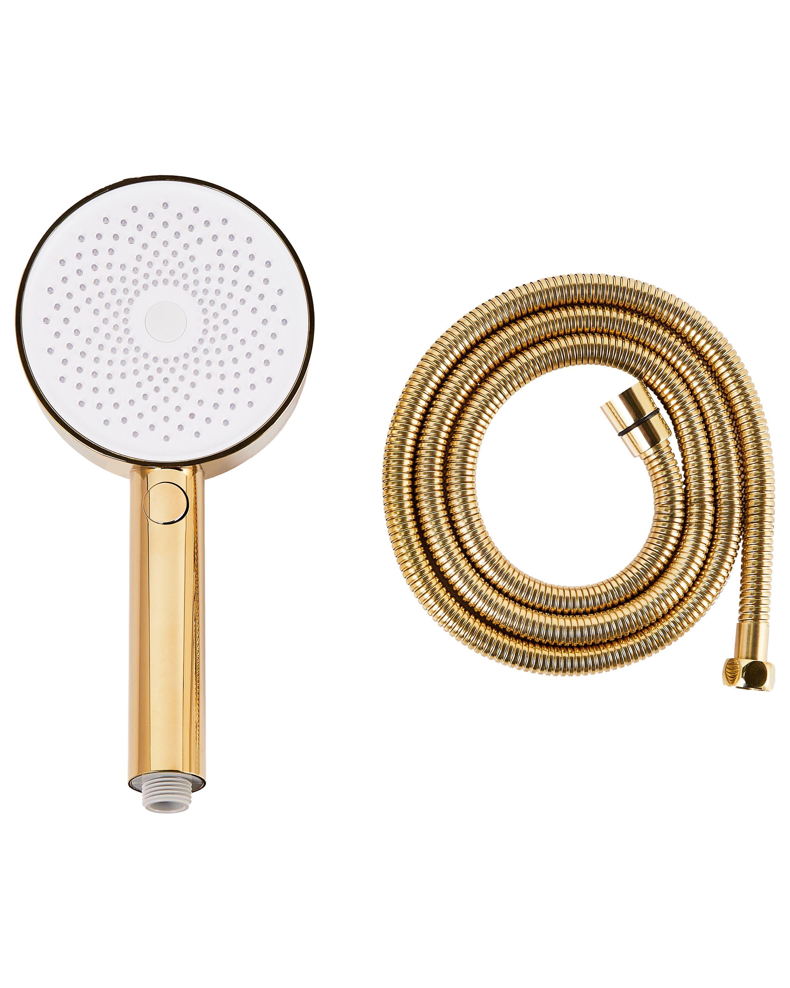 Beliani Duschkopf mit Schlauch aus ABS (robuster Kunststoff) Klassisch UYUCA  
