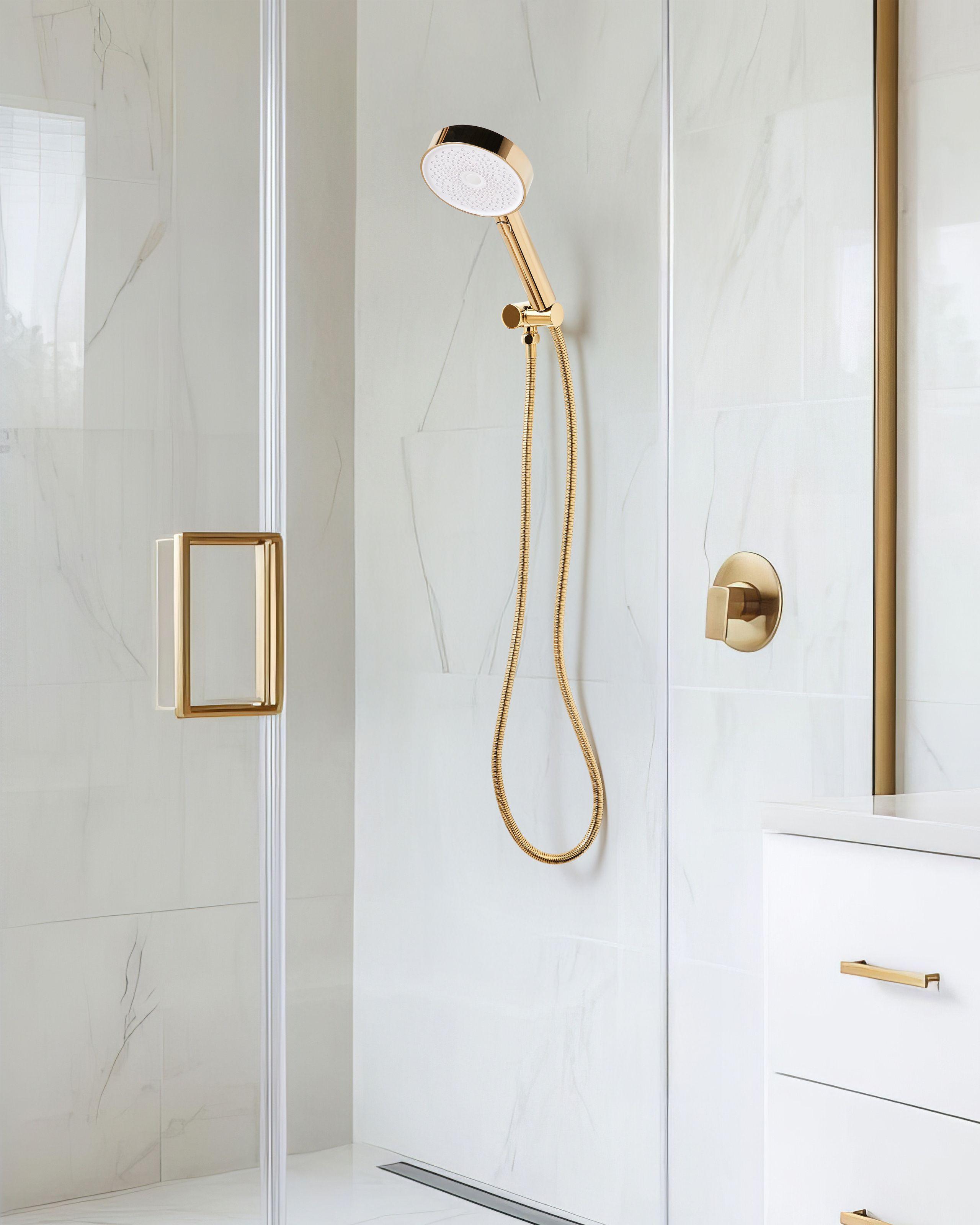 Beliani Duschkopf mit Schlauch aus ABS (robuster Kunststoff) Klassisch UYUCA  