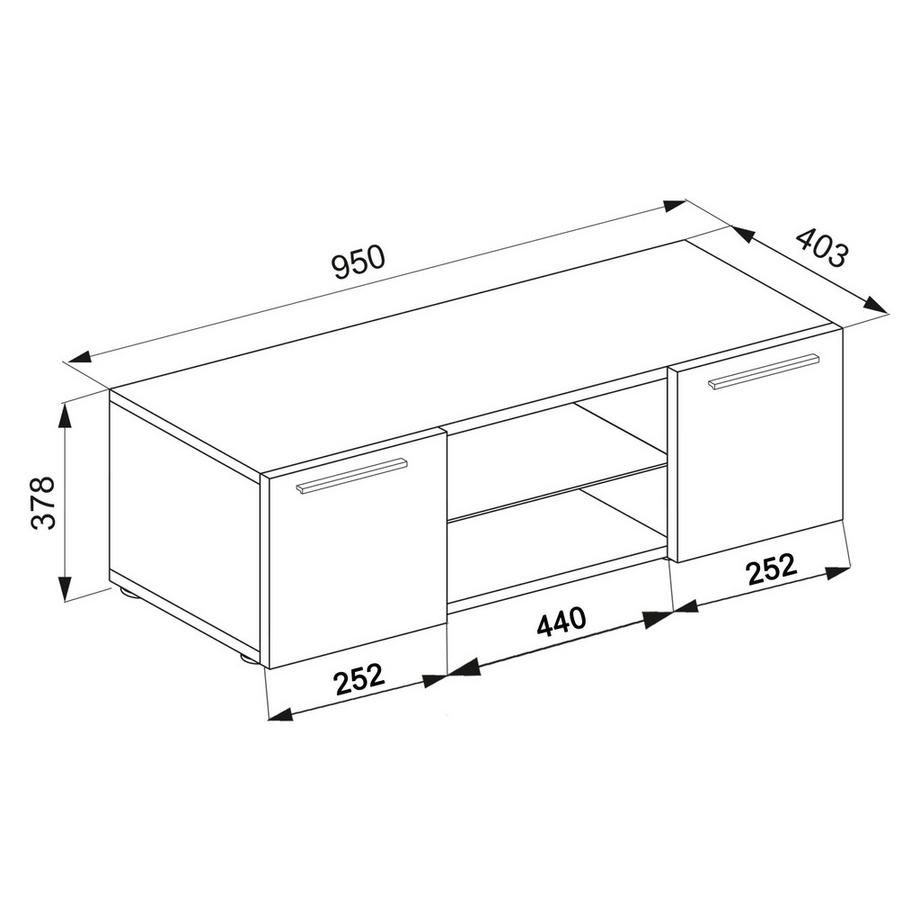 VCM TV Möbel | Wandboard | Lowboard hängend | Maße H. 40 x B. 95 oder 115 x T. 36 cm | Wandschrank - Jusa  