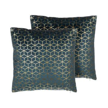 Lot de 2 coussins en Velours Moderne CELOSIA