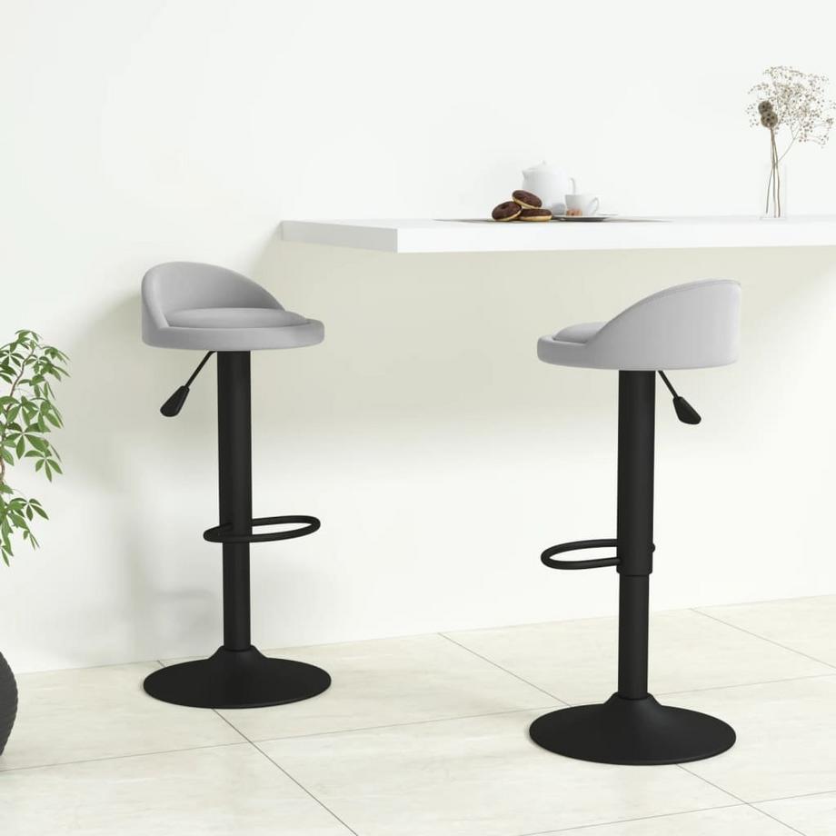 VidaXL sedia da bar Velluto  