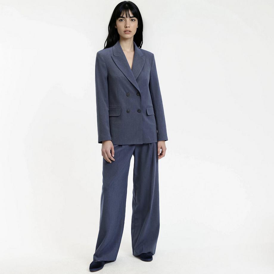 La Redoute Collections Blazer long croisé oversize  