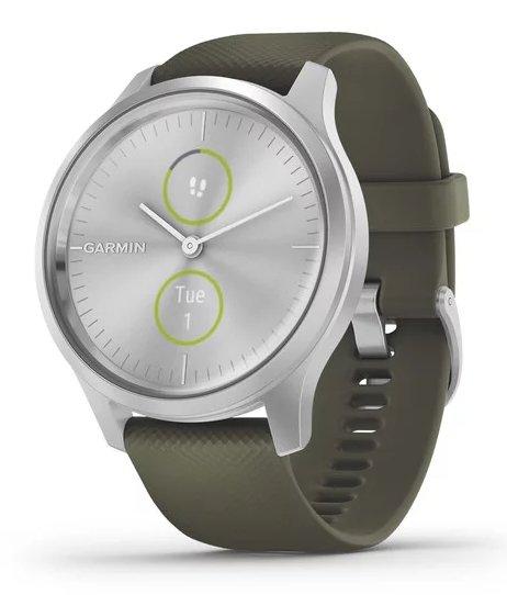 Image of Vivomove Style Silver, Moss, Silicone Unisex 42mm
