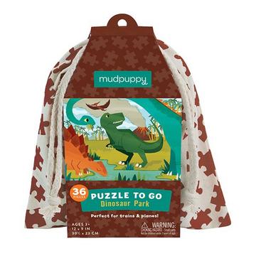Puzzle en sachet: Parc des dinosaures, Mudpuppy