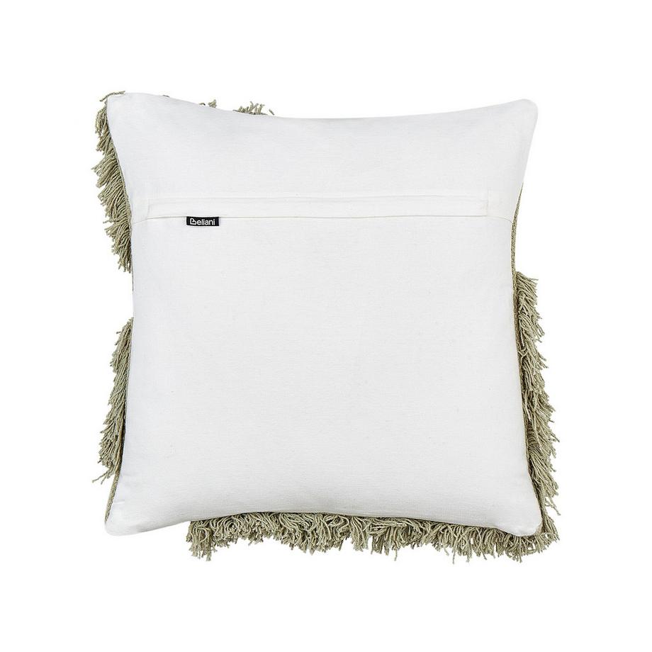 Beliani Dekokissen 2er Set aus Baumwolle Boho SOURWOOD  