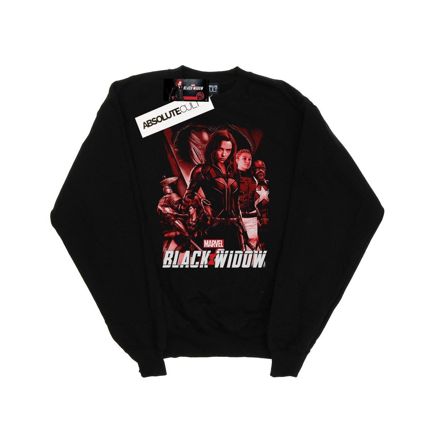 Image of Black Widow Movie Red Group Sweatshirt Mädchen Schwarz 152-158