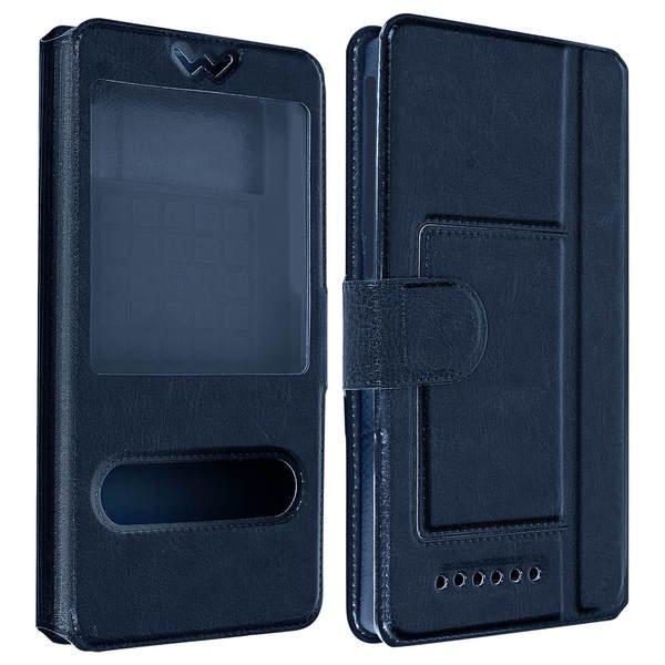 Avizar  Custodia Universale 2 Finestre Blu SL 