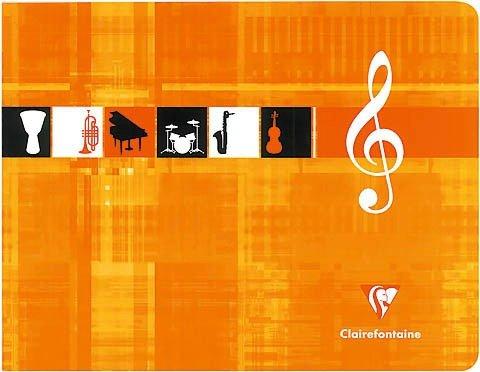 Clairefontaine CLAIREFONTAINE Musikheft Italian 22x17cm 3754 weiss 24 Blatt  